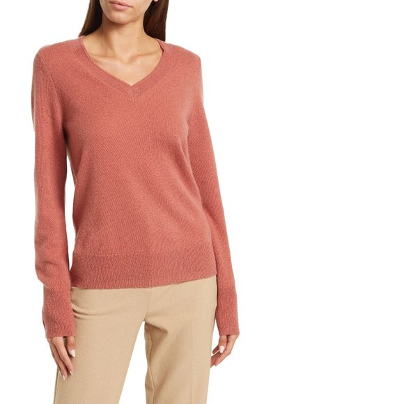 MAGASCHONI V-Neck Cashmere Sweater, XSmall - Picture 1 of 11